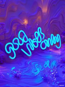 Chi-buy LED Neon GBO USB Powered Neon Signs Night Light 3D Wall Art Bedroom Living Room Decor Lamp Signs