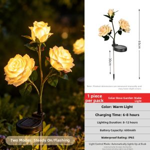 gigalumi | New Outdoor Solar Rose Decorative Lamp