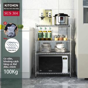 Giá Để Bếp Inox 4 Tầng