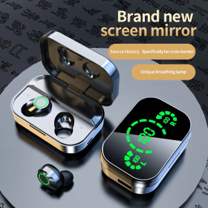 COD Earphone Bluetooth 5.3 Headset Bluetooth Full Bass Kontrol Sentuh Tahan Air Dengan Mikrofon Tampilan Digital LED Nirkabel TWS Original Hedset Earbud Headset Handfree Super Bass HiFi Untuk Semua Iphone Xiaomi Samsung Huawei Iphone Realmi Vivo