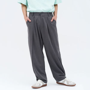 Fearom กางเกงสูทแฟชั่นดูมีดีไซน์ดูแพงแบบใหม่ฤดูใบไม้ร่วงปี2022กางเกงขายาวทรงสอบแบบหลวมแนวลำลองสำหรับทั้งผู้ชายและผู้หญิง