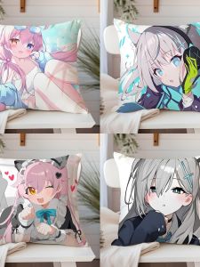 Blue Archive Anime Themed Pillow Soft Plush Square Cushion Friend Gift White Son Character Home Decorative Pillow Core