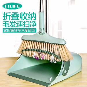 Combo Bộ Chổi Mo Hót Xẻng Rác Có Thể Gấp Gọn Gia Dụng Đầu Quay Chổi Quét Sàn Chổi Thùng Rác Một Chiếc