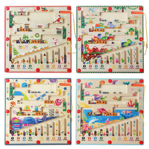 Large Montessori Scene Maze Toys Color Sorting Number Game Patience/Concentration Training Christmas/Halloween Gift