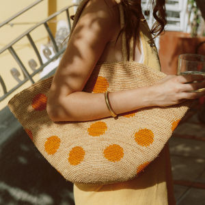 Atlantic Beach | Beach Vacation Woven Straw Shoulder Bag