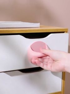 FH-C1063 Pegangan Pintu Tempel Lemari Baju Bulat Serbaguna Gagang Knop Laci Kabinet Jendela Kaca