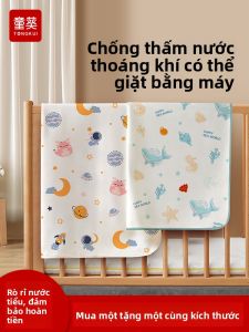 TONGKUI | Tấm Lót Tã Cho Bé Chống Thấm Thoáng Khí Có Thể Giặt Được Kích Cỡ Lớn