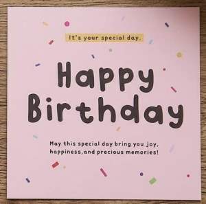 Mini Birthday / Wishes Message Card | Small Gift Card 高颜值小贺卡/卡片