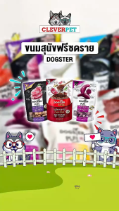 Dogster ขนมสุนัข ขนมฟรีซดราย ขนมและท็อปปิ้งฟรีซดาย Dog Freeze Dried Treat CleverPet