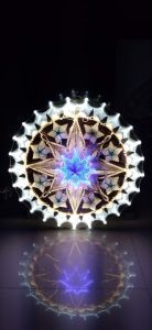 25 inches TALA PAROL made of capiz shell