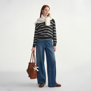 DUSHU | Free Shape Slimming Plus Size Wide Leg Jeans