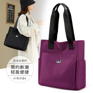 Chibi 2025 New Large Capacity Canvas Tote Bag Handheld Commuter Womens Bag Moms Single Shoulder Big Bag Versatile Fashionable