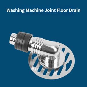 Washing Machine Drain Pipe Floor Drain Hose Special Joint Three Way Drainage Pipe Dual Purpose Sewer with Odor and Overflow Prevention