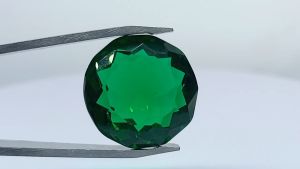 Natural Brazil Green Tourmaline 18.75 Cts. Round Cut Eye Clean Loose Gemstone
