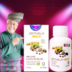 Zemvelo Gold Sacha Inchi Oil 2 Bottles of 120 Softgels x 510mg