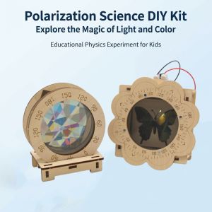 STEM Polarization Principle DIY Handmade Science Experiment Kit Wooden Splicing Teaching Aids Tech Small Production Physics Toy