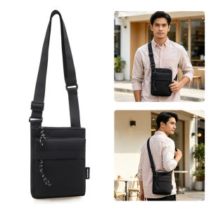 Mens Shoulder Bag Sling bag Waterproof Oxford Cloth Vertical Mini Phone Bag Casual Sports Street Crossbody Bag Travel Business Bags