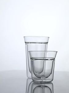 YWDL | YWDL Double-layer Glass Cup Set Espresso Coffee Cup Anti-scalding Brandy Wine Shot Glass Teacup Clear Mug 120/180/280ml