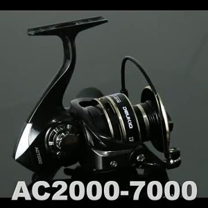 Reel Pancing Deukio Spool Metal AC2000-7000 Spinning Reel Max Drag 8kg Maksimum Tarikan 5.2:1 AC2000-AC7000 Kecepatan Tinggi