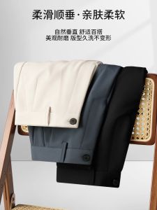 Quần Short Ống Đứng Mỏng Mùa Hè Thời Trang Nam Phong Cách Hàn Quốc Quần Dài Năm Điểm Thường Ngày Vải Lụa Băng Quần Tây Nhỏ