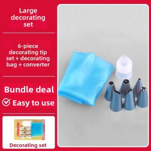AMW | Baking Essentials Stainless Steel Piping Nozzles & Bags