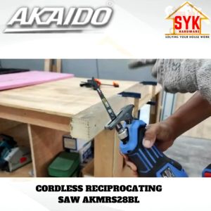 SYK AKAIDO AKMRS28BL 21V COMBO PWP Brushless Cordless Reciprocating Saw Wood Metal Pipe Cutter Mesin Gergaji