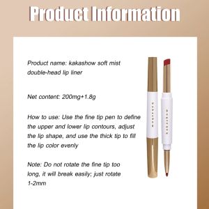 Lip Makeup Lip Liner Lip Gloss Pen Silky Mouth Unrestricted Longlasting Color Threedimensional Doodle Lips Silky and Delicate Lip Shaping Matte Lip Makeup Natural Makeup