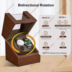 Watch Winder for Automatic WatchesAutomatic Watch Winder Box with Quiet Japanese Mabuchi Motor