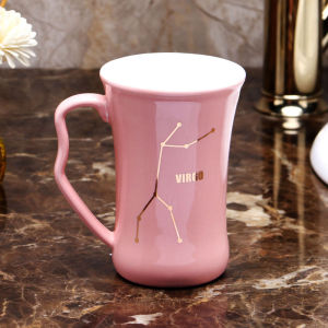 Creative Ceramic Zodiac Couple Toothbrush Holder Set Bathroom Accessories Dental Care Organizer Cup for Brushing Teeth