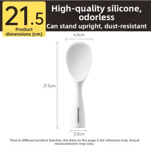 COOKER KING | Non-Stick Rice Spoon for Rice Cooker Food-Grade Silicone Plastic