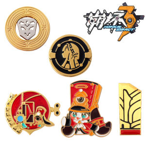Game Honkai Star Rail Enamel Pins Pom Pom Shield Badges Brooches For Women Men Backpack Clothes Lapel Pins Jewelry Gifts