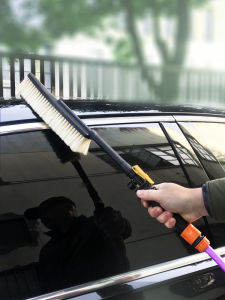 Water Wash Car Brush for Cars And Motorcycles Foam Spraying Cleaning Brush Soft Bristle Wheel Hub Cleaning Brush Auto Supplies
