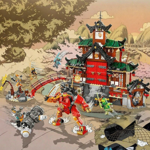Lele Brother | Đồ Chơi Xây Dựng Đền Dojo Ninja Cho Trẻ Em