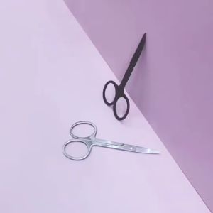 [MALAYSIA READY STOCK] Black Curve Eyebrow Scissor Trimmer Beauty Makeup Scissors Gunting Kecil 美容化妆修眉剪刀
