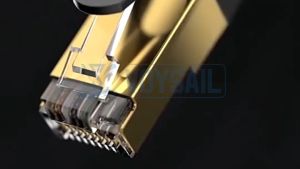 10M-100M Outdoor Ethernet Lan Cable RJ45 CAT6 High Speed Round Network Cable With Gold Plated RJ45 Connector
