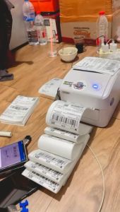 Label Stiker Thermal 100x150 mm 10x15cm 500pcs KUYA Roll dan Kotak