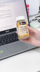 Alliwise Vitamin D3 10000iu Vitamin K2 (Mk7) 200mcg viên nang cho xương răng cơ bắp và hỗ trợ sức khỏe miễn dịch