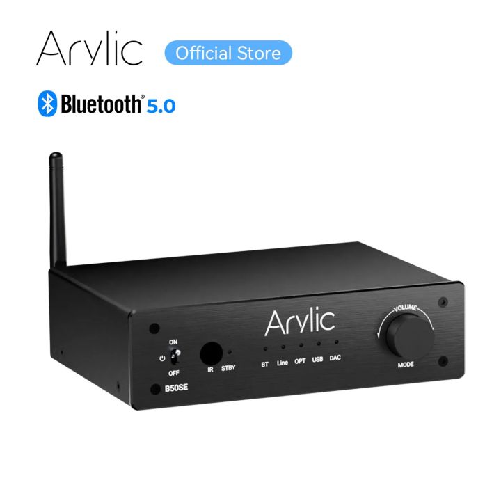 Arylic B50 Amplificatore Stereo Bluetooth 50W X2 – HDMI ARC, Ottico, Phono, DAC, Trasmettitore/Ricevitore HD
