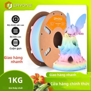 ERYONE PLA Matte Rainbow 3D In Filament 1kg Macaron + Màu Nước Màn Hình LCD Rắn Phong Cách Mới Tương Thích Ống Cuộn Dài 320m