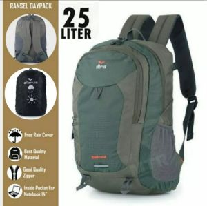 Daypack Elbrus 25 Liter Detroid / Tas Ransel Pria Dan Wanita Gratis Raincoat
