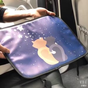 Tấm lót dễ thương gắn lưng ghế xe hơi bảo vệ chống thấm nước / chống đá chân vào ghế