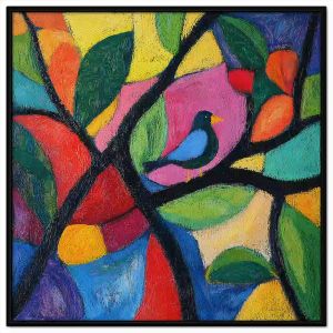 Tranh sáp dầu tranh trừu tượng hiện đại. Tranh treo tường dán tường canvas trang trí. CGI-1905