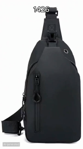 Street Fashion Crossbody Bag Trendy Waterproof PU Leather Adjustable Straps Smooth Zippers Multifunctional Outdoors