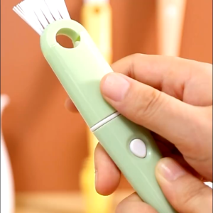 BUY 1 TAKE 1  4in1 Multi-function Brush Cup Cover Cleaning Brush Cup Crevice Tool Milk Bottle Brush Set