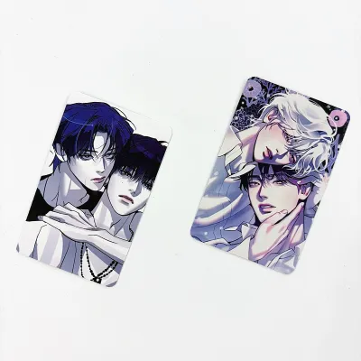 2-4PCS Korean Manhwa Lomo Cards Set Kang Dooshik Jin Jooha Korean BL Comic Couple Photo Cards Fans Decor Collection Gift