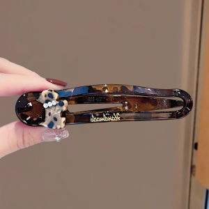 French Vintage Leopard Print Lazy Clips Multi-functional