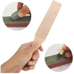 ADAEE | Adaee Leather Sharpening Strop With Wooden Handle Handmade Razors Polishing Board For Home Tools Grinding Paste