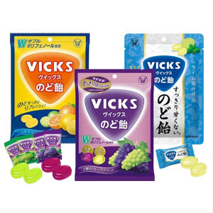 Vicks Mix Grape Mix Citrus Unsweetened Throat Candy Japan