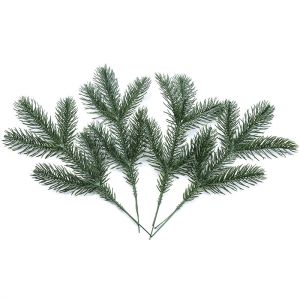 10/30Pcs Artificial Plants Pine Sprig Christmas Tree Accessory Outdoor Garden Party Wedding Home Table Vase DIY Decoration Props