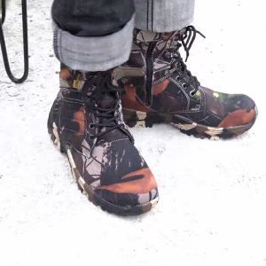 SEPATU BOOTS PRIA PDL SAFETY CAMO ARMY LORENG SEPATU SEPTI UJUNG BESI OUTDOOR ADVENTURE TRACKING
